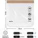 ECOHUB TSA Approved Airport Liquid Bag 20x20cm - Clear Toiletry Bag for Travel - Men and Women - Airline Approved Zip Lock Bags - Light Brown - Buy Online on GoSupps.com
