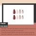 YOSOMK Almond Burgundy Sequins Press on Nails - Medium French Design Glitter Acrylic False Nails for Women - Buy Online on GoSupps.com