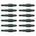 New Archery Products 3D Point Durable Steel Easy to Install Screw-in Archery Practice Field Tips - 12 Pack 100 GRAIN 5/16"