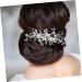 Didiseaon Wedding Hair Accessories Hair Pin Hair Clip Tiara Hair Barrettes Hair Comb Clip Girl Headpiece Decorative Hair Combs Flower Hair Comb Bride Rhinestones Hair Piece Pearl - Buy Online on GoSupps.com