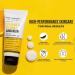dr Sheth's Sunscreen SPF 50 Cream with Ceramide & Vitamin C for Oily Sensitive Dry Skin | For Intense Hydration | Non Greasy Quick Absorbing | Zero White Cast | PA+++ | For Women & Men | 80g - Buy Online on GoSupps.com