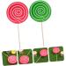 Alipis 4 Pcs Wedding Decoration Decorative Fake Lollipop Fake Lollipops Fake Lollipop Model Rainbow Lollipop Red Swirl Lollipops Toys Decorative Lollipop Ornament Wooden Food Child Candy - Buy Online on GoSupps.com