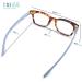 Stylish Sky Blue Tortoise Shell Blue Light Readers for Women - High Vision & Comfortable Reading Glasses - Perfect for All Face Shapes - 2.0 Magnification - Buy Online on GoSupps.com