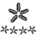 Olrwslg 100 Pcs U-Form Metal Wig Clips - Stainless Steel Hair Extension Combs (6 Teeth) for DIY - Black Tress Clips (3.2x1.6cm & 2.8x1.4cm) - International Shipping Available - Buy Online on GoSupps.com