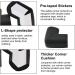 INCREWAY 16pcs Black Safety Corner Cushion Super Soft Baby Proofing Corner Protector with Adhesive - Buy Online on GoSupps.com