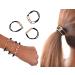 3 PCS Elegant Black Gold Bracelet Hair Ties for Women and Girls - No Crease Elastic Bands - Buy Online on GoSupps.com