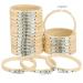 Caydo 24 Pieces 4 Inch Embroidery Hoops Bulk Wholesale Cross Stitch Hoop Ring for Embroidery  Art Craft Handy Sewing and Christmas Decoration