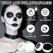  Nepturion Halloween Makeup Halloween Face Makeup Black and White Body Colors (50g) and White (50g) with 2 Brushes Face Paint for Theatre Makeup for - Buy Online on GoSupps.com