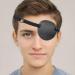 2PCS Eye Patch Adjustable Eye Patches Medical Eye Patch Amblyopia Lazy Eye Patches for Left or Right Eyes Black & Grey - Buy Online on GoSupps.com