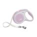 Flexi New Comfort Dog leash (adhesive tape) ergonomic durable and free of hugging for dogs up to 15 kg 4.8 m small pink/pink pink small 16 ft