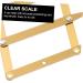 DOITOOL Makeup Gadgets Supplies Microblading Tattoos DIY Gold Scale Eyebrow Adjustable Makeup Measure Tattooing Stencil 16X4.5X0.6CM Golden - Buy Online on GoSupps.com