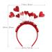 Minkissy 2 Pieces Heart Hair Tillettes - Valentine's Day Headband for Women & Girls | Perfect for New Year & Christmas Photo Props - Buy Online on GoSupps.com