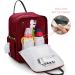 Kalidi Baby Diaper Backpack - Multifunctional Mama Bag with Stroller Hook | Big Capacity Travel Baby Bag in Burgundy - Buy Online on GoSupps.com