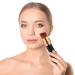 FOMIYES Double Ended Makeup Brush - Powder & Liquid Foundation Blending Brush with Dust Cover (Black) - Perfect for Flawless Finish - Buy Online on GoSupps.com