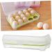 LABRIMP Egg Storage Container 2pcs 10 Eggs Storage Bins with Lid Egg Storage Tray Egg Case Egg Holder Container re-usable Green 24.5*10.5*7cm - Buy Online on GoSupps.com