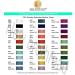 New Brothread 30 Colors Polyester Embroidery Machine Thread Kit - 500M Each Spool - Janome & Robison-Anton Compatible - Assortment 2 - Buy Online on GoSupps.com