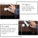 Rymaup 6 Spall Pack Complete | Durable Cable & Drawer Locks with Strong Adhesive Tape | No Drilling Ideal for Furniture & Kitchen Cabinets - White - Buy Online on GoSupps.com
