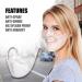 Starze Clear Face Shield 2 Pcs M+L Anti-Fogs | 100% Anti-Fog & Breathable | Washable Adult Transparent Shield - Buy Online on GoSupps.com