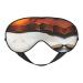 SSIMOO Violin Book Print Double-Sided Eye Mask Soft and Light Blocking for Enhancing Sleep Quality Black