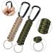 5-Piece Paracord Key Pendant Set with Carabiner & Lanyard - Survival Gear for Outdoor Camping Hiking - Unisex Key Ring Hook - Buy Online on GoSupps.com