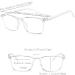 Buy Oriopxic Distance Blue Light Glasses -1.00 | Anti Eyestrain Anti Glare Myopia Glasses | Transparent/Blue Light for Nearsightedness - Buy Online on GoSupps.com