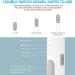 Electric Fly Swatter USB Rechargeable Racket Mosquito Lamp with Charging Base Home and Outdoor Mosquito Insect Killer for Mosquitoes Flies Bees Moths Bats (2PCS) - Buy Online on GoSupps.com