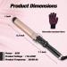 Ten-Tatent 32mm Ceramic Tourmaline Curling Tong Iron for Long & Short Hair - Dual Voltage Curling Wand with Adjustable Heat - Black - Buy Online on GoSupps.com
