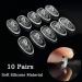 10 Pairs Silicone No-Slip Glasses Nose Pads - Transparent Click System for Eyewear & Sunglasses | Durable Nasal Protection Accessories - Buy Online on GoSupps.com