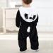 COOKY.D Baby Hooded Romper | Winter Flannel Jumpsuit Pajamas | Panda Design | 3-6 Months - Buy Online on GoSupps.com