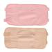 Castor Oil Packet 2 Pack Reusable Soft Portable Castor Oil Pack for Sleeping Pink Khaki