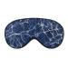 Blue Marble Texture Sleep Mask for Women Adjustable Sleeping Eye Shades Cover with Elastic Strap
