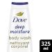 Dove Deep Moisture Body Wash 325 ml | Nourishing & Gentle Cleanser for Dry Skin - Buy Online on GoSupps.com