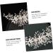 FRCOLOR Set of 2 Alloy Pearl Hair Comb Hair Accessories Bridal Veil Comb Pearl Jewellery Tiara Headwear for Bridal Headpiece Beads Manual Decorate Iron Wire - Buy Online on GoSupps.com