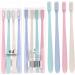 Minkissy Soft Toothbrush Set - 4 Boxes 8 Pieces | Slim Manual Toothbrush for Adults | Portable Oral Care Tool with Cap - Ideal for Camping & Travel - Buy Online on GoSupps.com