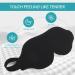 2-Pack 3D Contoured Sleep Mask Set for Men and Women - 100% Light Blockout, Adjustable Strap - Perfect for Travel, Shift Work, and Rest - Black - Buy Online on GoSupps.com