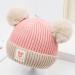 Clysburtuony Newborn Handmade Knitted Crochet Cap - Pink&Gray - 0-3 Months - Buy Online on GoSupps.com