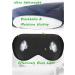 100% Mulberry Silk Eye Mask with Adjustable Strap for Deep Sleep - Black - Buy Online on GoSupps.com