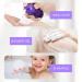 Owlyee 2oz Foam Pump Dispenser (3PCS) - Travel-Friendly Hand Soap, Shampoo & Lash Cleanser - Purple - Buy Online on GoSupps.com