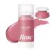Rose Face Makeup Remover Creams Nourishing Cleansing Balm with a Silicone Brush Facial Deep Cleansing & Nourishing Balm To Oil Moisturizing Skin Cleansing Gentle & Soothing Facial Skin Rose Makeup Remover Stick