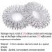 2-Piece Stainless Steel Massage Ring Set - Acupressure Finger Rings to Boost Blood Circulation - Silver - Buy Online on GoSupps.com