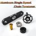 MUQZI Single Speed Chain Tensioner - Aluminum Alloy Adjustable Guide for MTB Road Cycling - Black - Buy Online on GoSupps.com