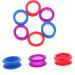 PopetPop Slip-Resistant Dog Care Scissors Accessories - 42 StK Fingerfall Inserts Soft Silicone Mosaic Rings Multi-Color Set (7 pcs) - Buy Online on GoSupps.com