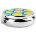 Portable Lemon Wedges Round Pill Box Organizer - 3 Compartment Travel Pill Box for International Shipping - Buy Online on GoSupps.com