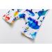 Bonverano Baby Boy All-in-One Sunsuit UPF 50+ with Cap, 9-12 Months - White Fish Print - Buy Online on GoSupps.com