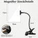 piuryue 5X Magnifying Glass with Clip 6x3.5 Inch Magnifier with Clamp Adjustable Flexible Gooseneck Clip on Magnifying Glass Easy Install Easy to Use - Buy Online on GoSupps.com