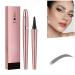 2024 Magic Eyebrow Pencil 4 Tip Microblading Eyebrow Pen Upgraded 3D Waterproof Eyebrow Pencils for Women Natural Makeup Fine Stroke Magic Eyebrow Pencil (Gray)