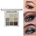 MAEPEOR Black Grey Silver Smokey Eyeshadow Palette - 9 Colors Matte Glitter, Longlasting & Waterproof for Women - Set 2 - Buy Online on GoSupps.com