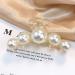Elegant Geometric Pearl Hair Claw for Women and Girls | Non-Slip White Acetate Hair Clip for Thick and Thin Hair | Rhinestone Detailing - Buy Online on GoSupps.com