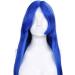 Tlily 80Cm Anime Wig play Role Playing Color Harajuku Style 80Cm Long Straight Hair Props Bar Diy Wear Light Blue - Buy Online on GoSupps.com