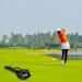 Foldable Black Golf Sunday Bag for Training & Travel | Mini Course Practice & Driving Range Case - Buy Online on GoSupps.com